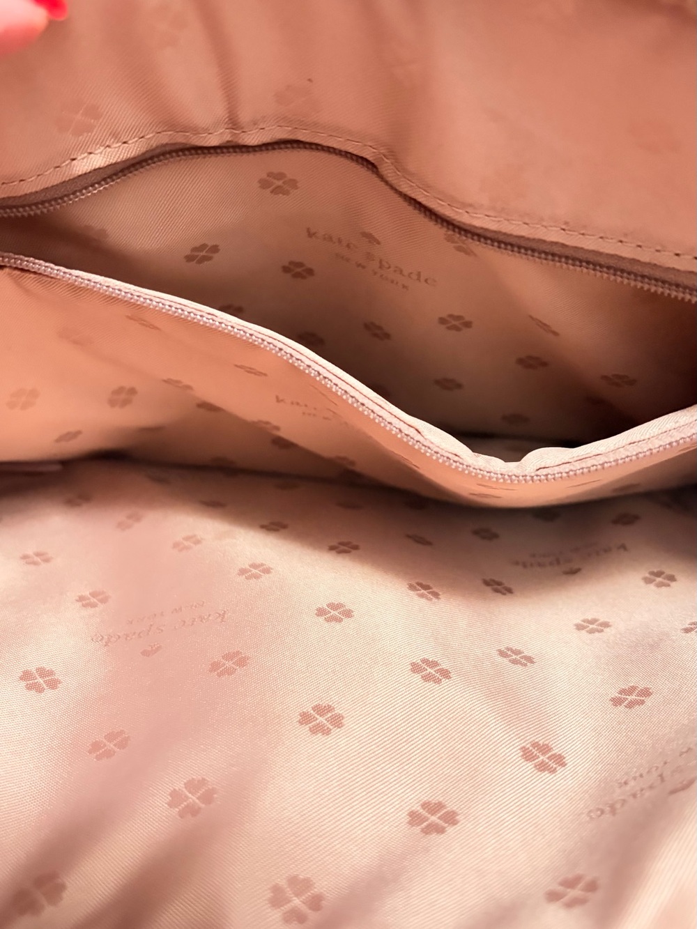kate spade tan leather structured tote - Picture 2 of 3
